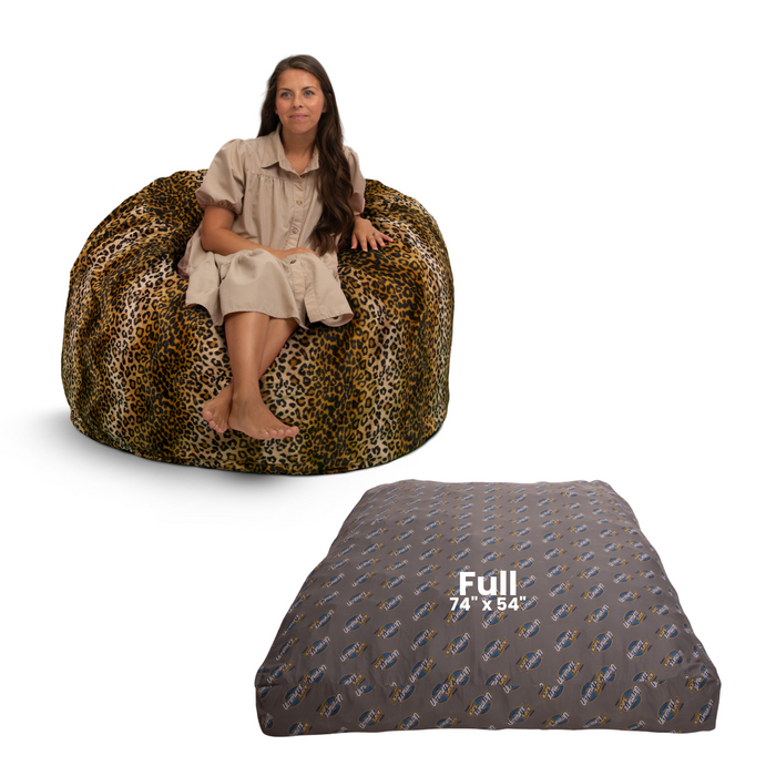 Ultimate Sack 4000: Convertible Bean Bag Full Sized Cozy Sleeper