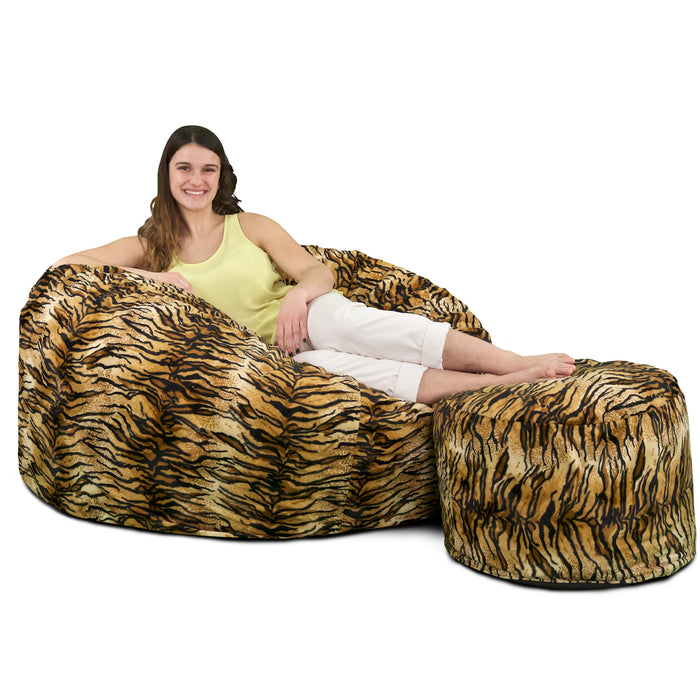 Ultimate Sack 4000 (4 ft.) Bean Bag Chair with Footstool (Bundle)