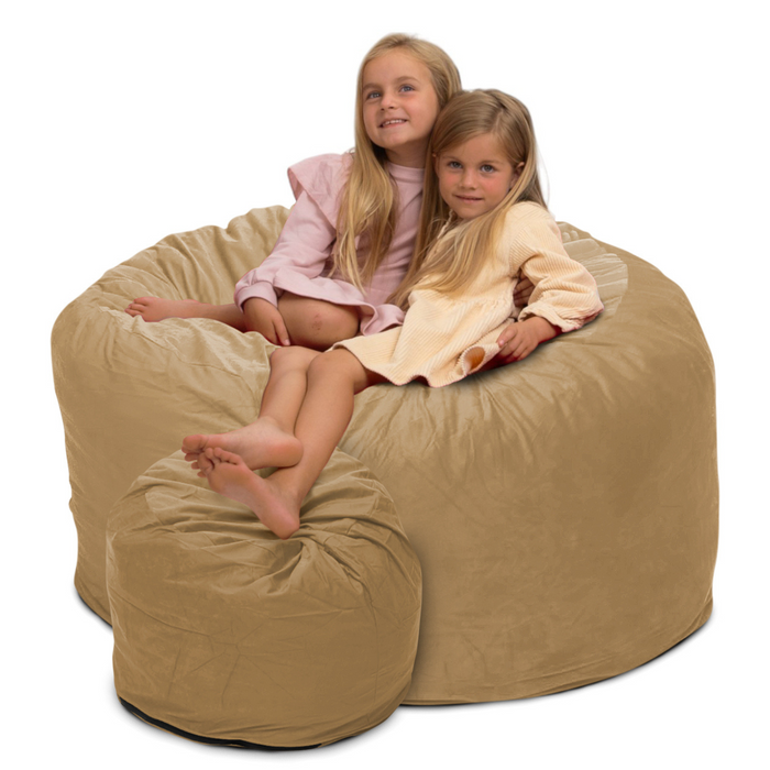 Ultimate Sack 4000 (4 ft.) Bean Bag Chair with Footstool (Bundle)