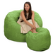 Ultimate Sack 4000 (4 ft.) Bean Bag Chair with Footstool (Bundle)