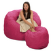 Ultimate Sack 4000 (4 ft.) Bean Bag Chair with Footstool (Bundle)