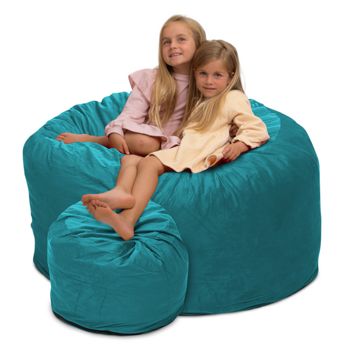 Ultimate Sack 4000 (4 ft.) Bean Bag Chair with Footstool (Bundle)