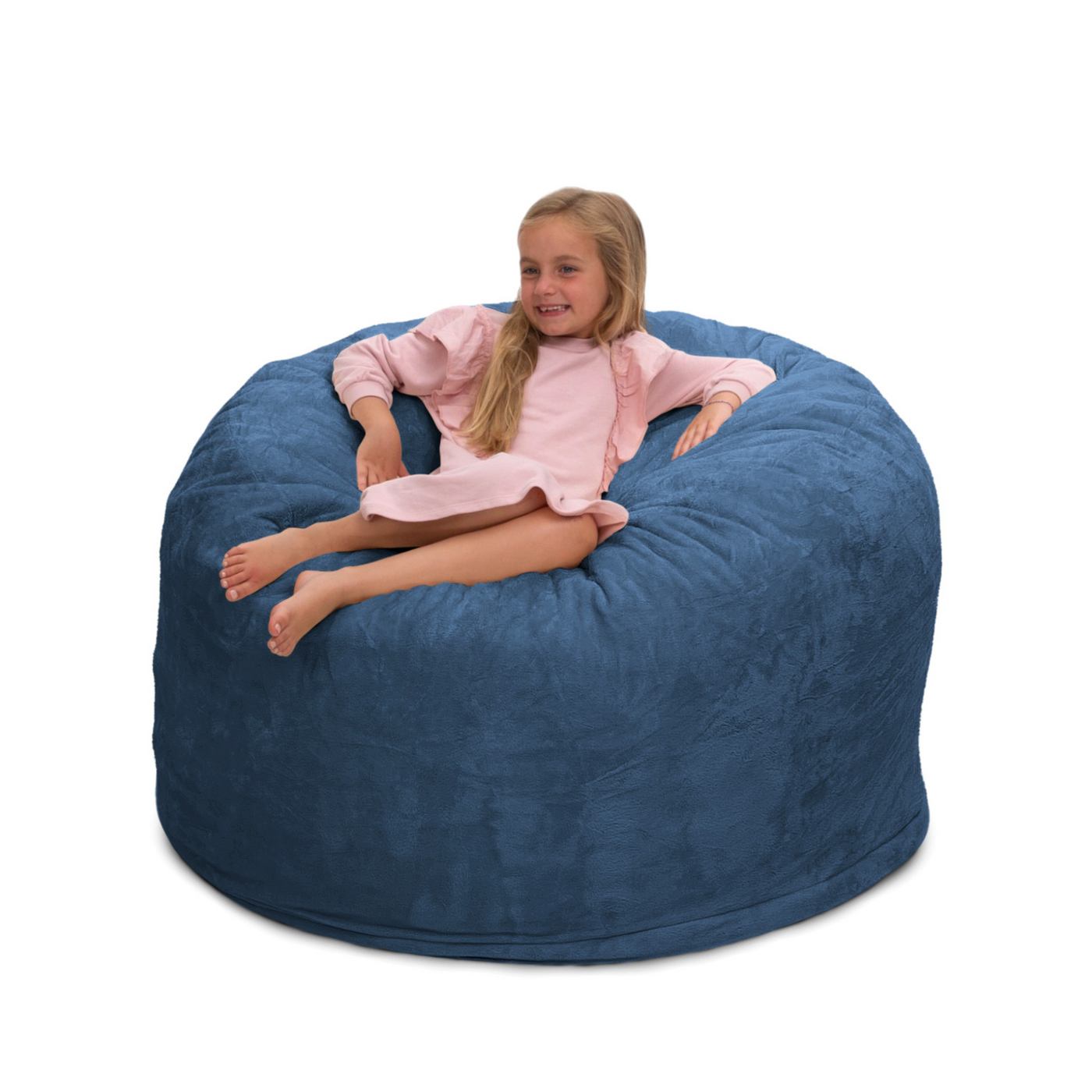 ULTIMATE SACK 4000 Bean Bag Chair Cover ONLY - 40-46" Diameter, Choose Suede Or Pink Fur - View #10