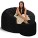 Ultimate Sack 5000 (5 ft.) Bean Bag Chair with Footstool (Bundle)