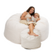 Ultimate Sack 5000 (5 ft.) Bean Bag Chair with Footstool (Bundle)