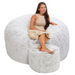 Ultimate Sack 5000 (5 ft.) Bean Bag Chair with Footstool (Bundle)