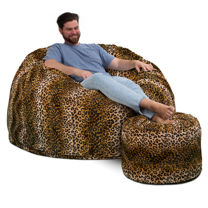 Ultimate Sack 5000 (5 ft.) Bean Bag Chair with Footstool (Bundle)