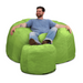 Ultimate Sack 5000 (5 ft.) Bean Bag Chair with Footstool (Bundle)