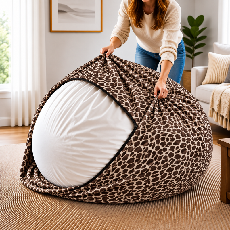 Ultimate Sack | 6 ft Bean Bag Chair Replacement Cover Only | Removable Washable | Cover Only
