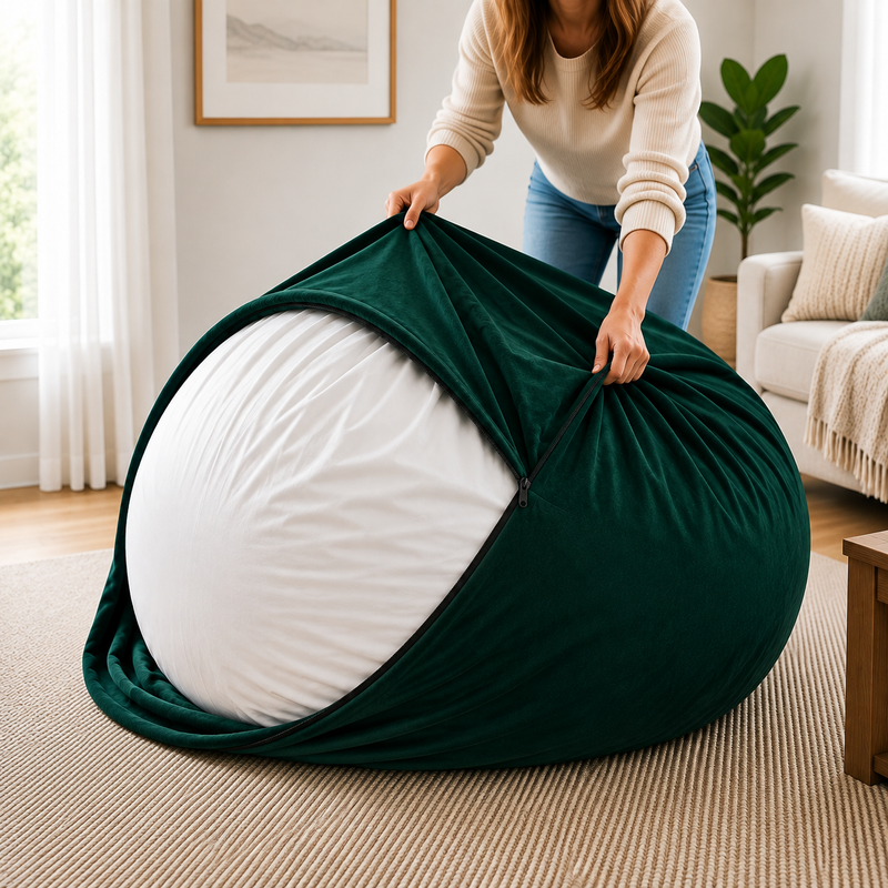 Ultimate Sack | 6 ft Bean Bag Chair Replacement Cover Only | Removable Washable | Cover Only