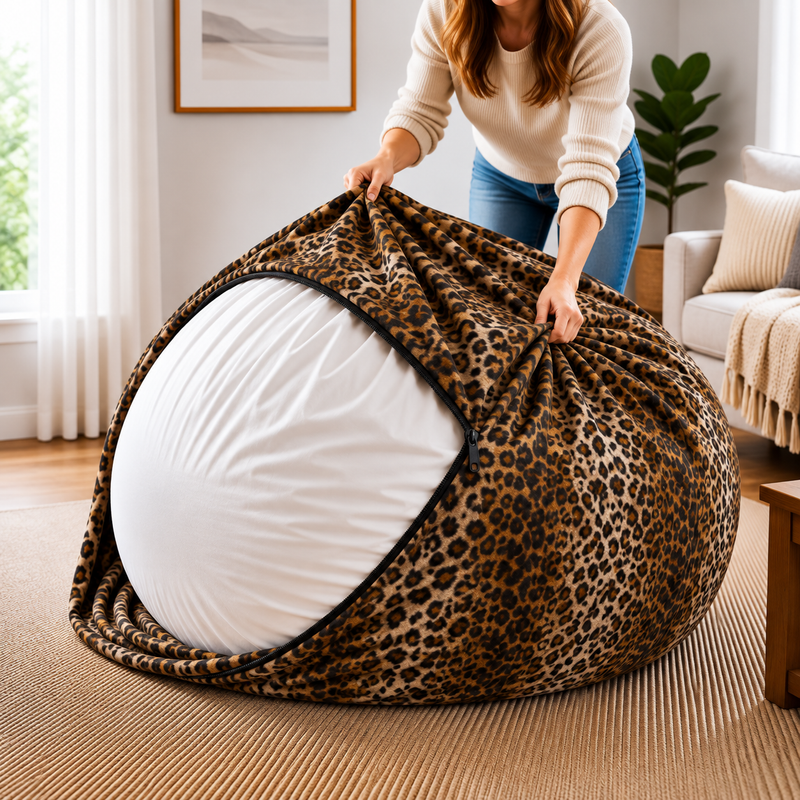 Ultimate Sack | 6 ft Bean Bag Chair Replacement Cover Only | Removable Washable | Cover Only