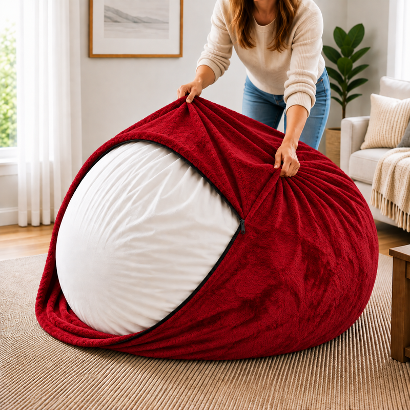 Ultimate Sack | 6 ft Bean Bag Chair Replacement Cover Only | Removable Washable | Cover Only