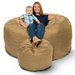 Ultimate Sack 6000 (6 ft.) Bean Bag Chair with Footstool (Bundle)