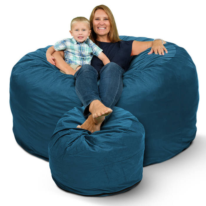 Ultimate Sack 6000 (6 ft.) Bean Bag Chair with Footstool (Bundle)