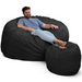 Ultimate Sack 6000 (6 ft.) Bean Bag Chair with Footstool (Bundle)