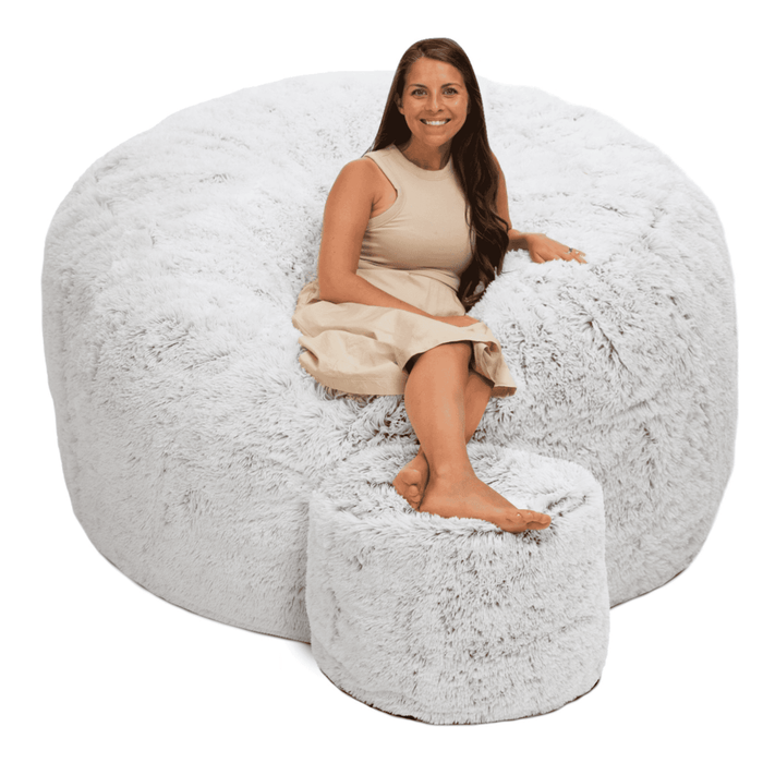 Ultimate Sack 6000 (6 ft.) Bean Bag Chair with Footstool (Bundle)