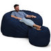 Ultimate Sack 6000 (6 ft.) Bean Bag Chair with Footstool (Bundle)