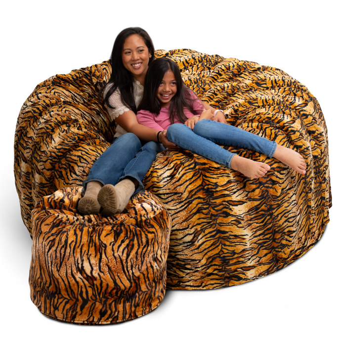 Ultimate Sack 6000 (6 ft.) Bean Bag Chair with Footstool (Bundle)