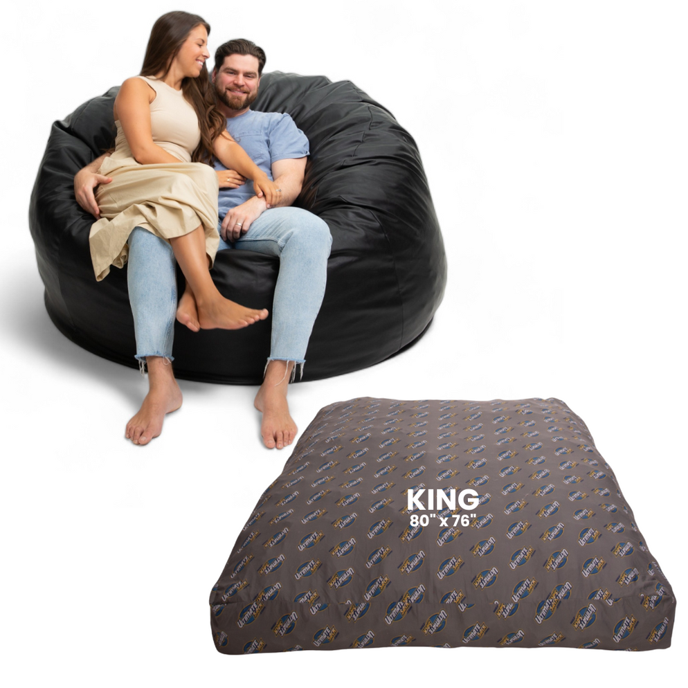 Convertible Bean Bag King Bed | 6 Foot Bean Bag Chair | Ultimate Sack