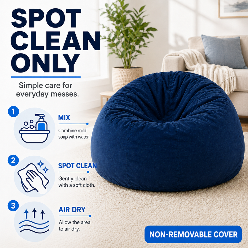 Ultimate Sack | 4 ft Bean Bag Chair | Non-Removable Cover