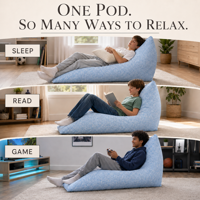 Ultimate Sack | 6 ft Pod Chair Light Blue