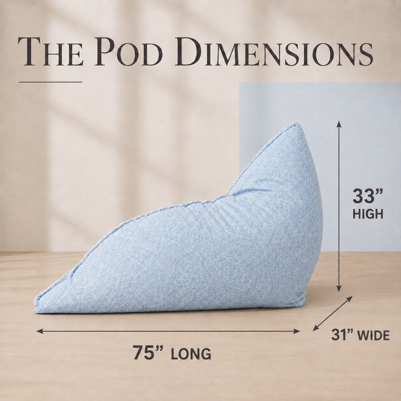 Ultimate Sack | 6 ft Pod Chair Light Blue