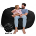 Ultimate Sack 6000: Giant Bean Bag Chair - Fabric: Ultra Fur