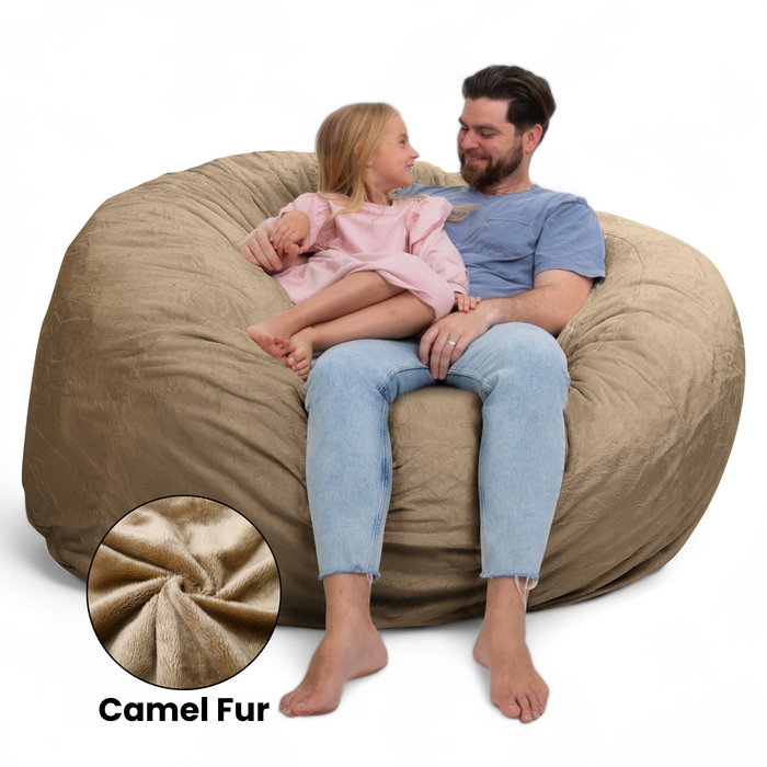 Ultimate Sack 6000: Giant Bean Bag Chair - Fabric: Ultra Fur