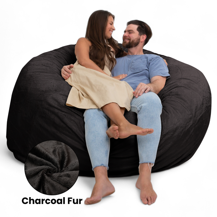 Ultimate Sack 6000: Giant Bean Bag Chair - Fabric: Ultra Fur