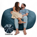 Ultimate Sack 6000: Giant Bean Bag Chair - Fabric: Ultra Fur