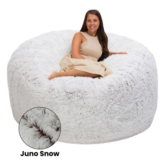 Ultimate Sack 6000: Giant Bean Bag Chair - Fabric: Juno Fur