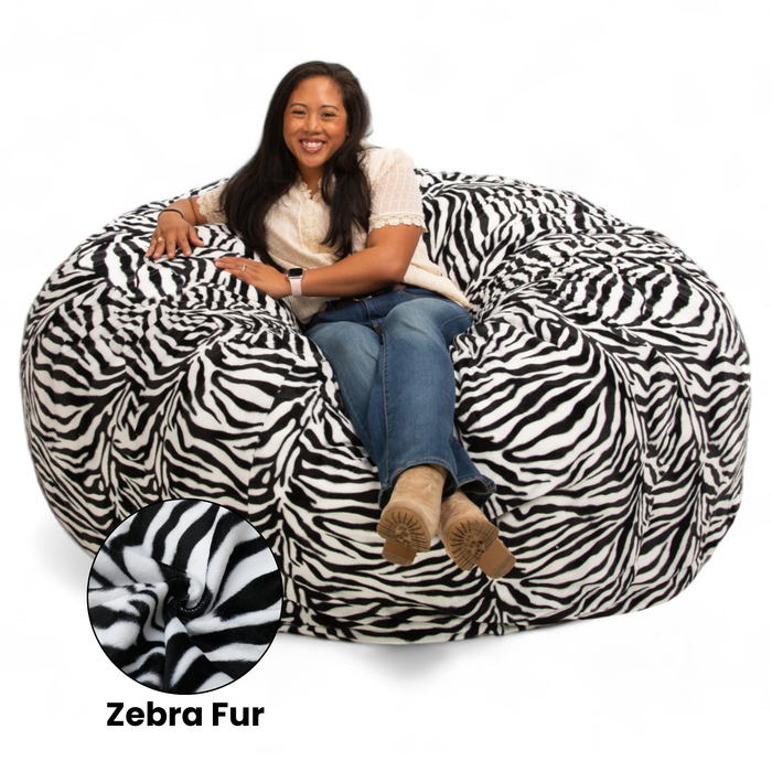 Ultimate Sack 6000: Giant Bean Bag Chair - Fabric: Ultra Fur