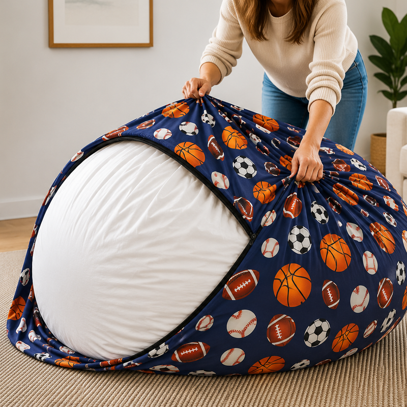 Ultimate Sack | 6 ft Bean Bag Chair Replacement Cover Only | Removable Washable | Cover Only