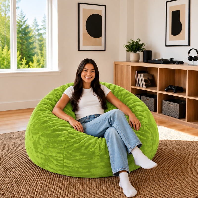 Ultimate Sack | 4 ft Bean Bag Chair | Non-Removable Cover