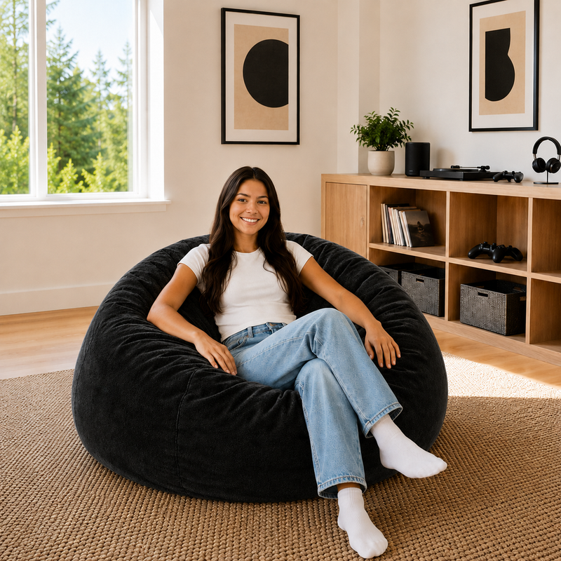 Ultimate Sack | 4 ft Bean Bag Chair | Non-Removable Cover