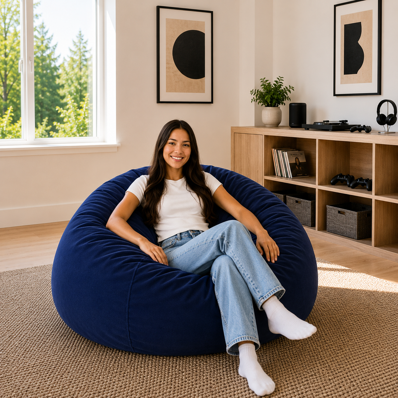 Ultimate Sack | 4 ft Bean Bag Chair | Non-Removable Cover