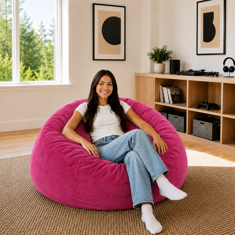 Ultimate Sack | 4 ft Bean Bag Chair | Non-Removable Cover