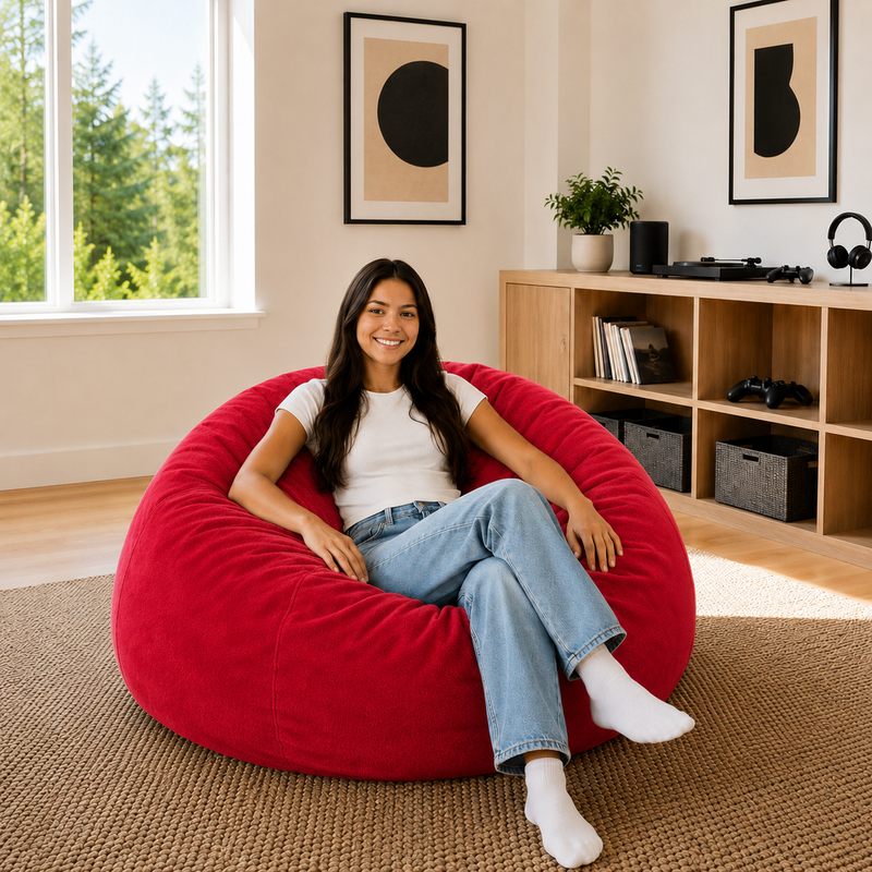 Ultimate Sack | 4 ft Bean Bag Chair | Non-Removable Cover