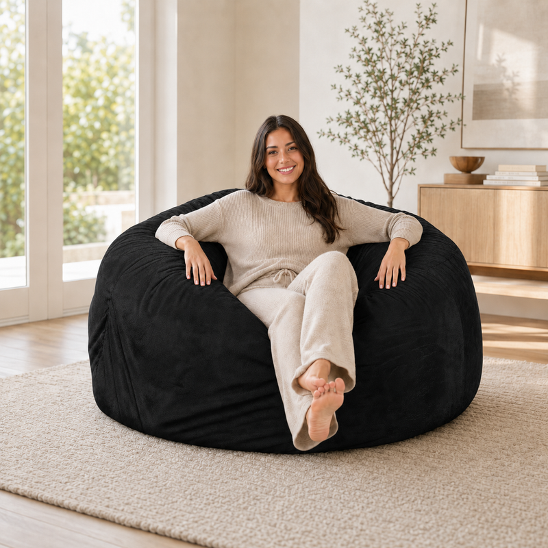Ultimate Sack | 5 ft Bean Bag Chair | Non-Removable Cover