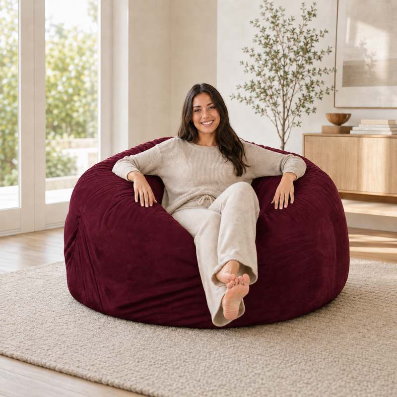 Ultimate Sack | 5 ft Bean Bag Chair | Non-Removable Cover