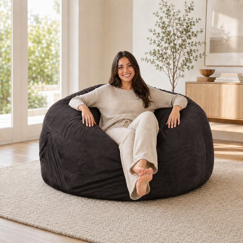 Ultimate Sack | 5 ft Bean Bag Chair | Non-Removable Cover