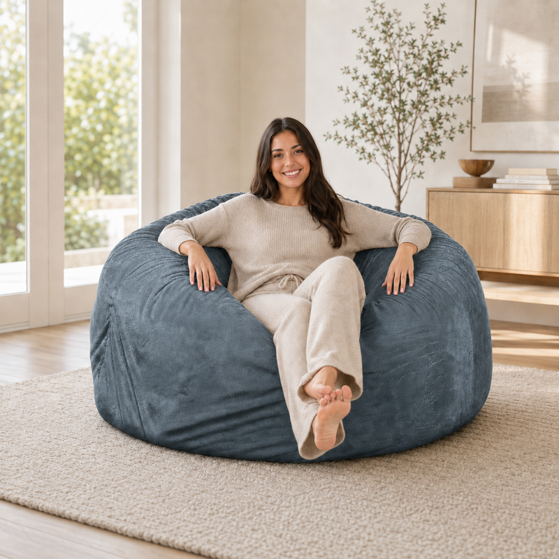 Ultimate Sack | 5 ft Bean Bag Chair | Non-Removable Cover