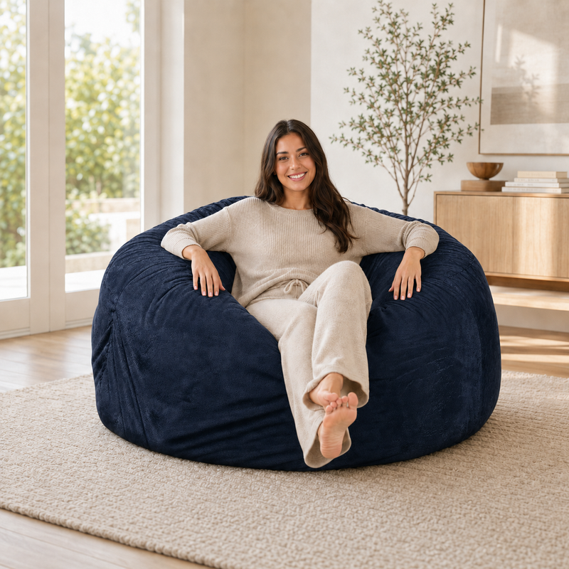 Ultimate Sack | 5 ft Bean Bag Chair | Non-Removable Cover