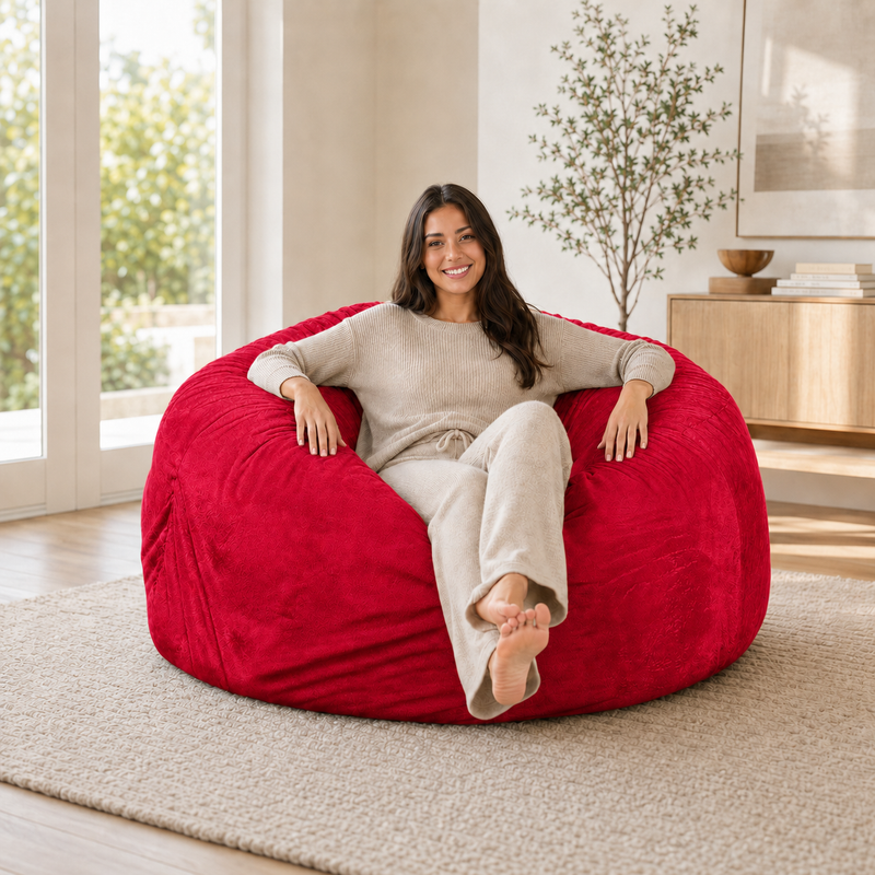 Ultimate Sack | 5 ft Bean Bag Chair | Non-Removable Cover
