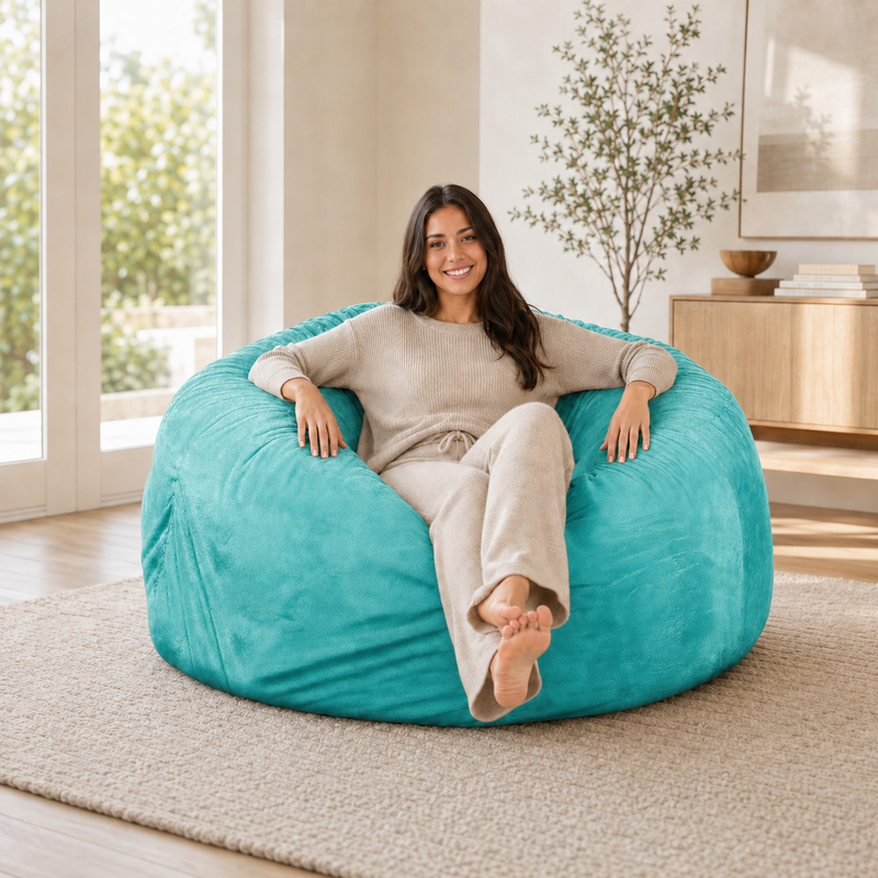 Ultimate Sack | 5 ft Bean Bag Chair | Non-Removable Cover