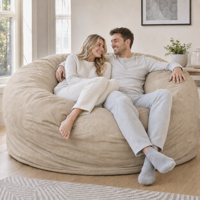 Ultimate Sack | 6 ft Bean Bag Chair | Non-Removable Cover
