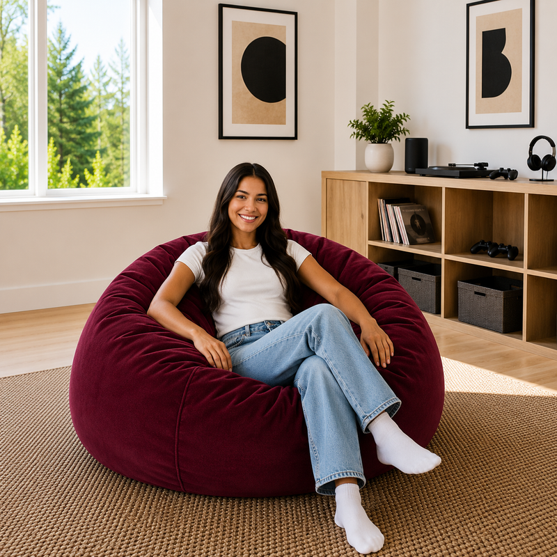 Ultimate Sack | 4 ft Bean Bag Chair | Non-Removable Cover