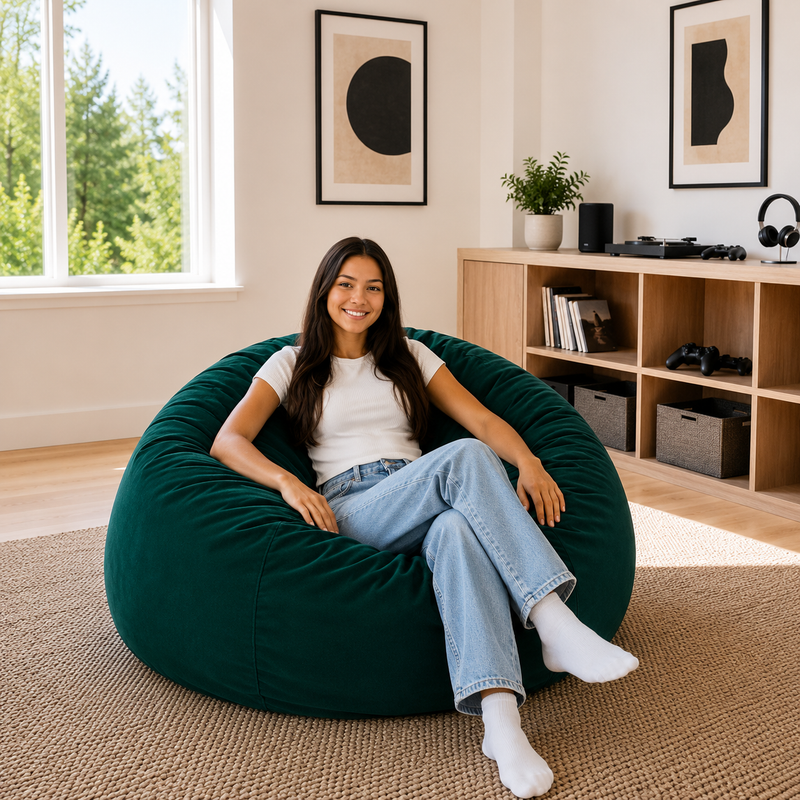 Ultimate Sack | 4 ft Bean Bag Chair | Non-Removable Cover
