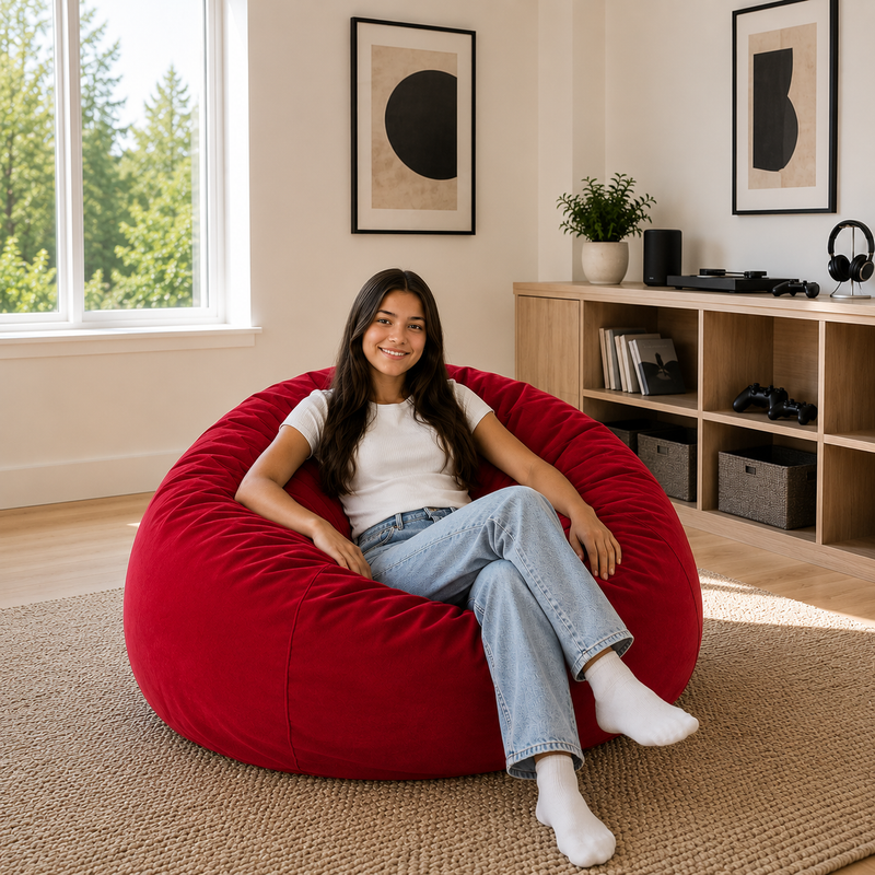 Ultimate Sack | 4 ft Bean Bag Chair | Non-Removable Cover
