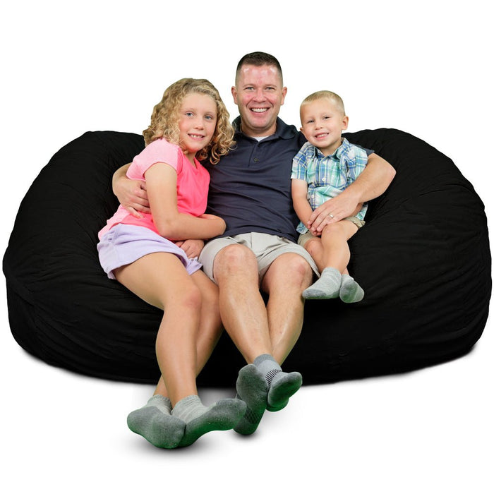 Sofa Sack Bean Bag Chair, Memory Foam Lounger with Microsuede Cover, Kids,  Adults, 7.5 ft, Aqua Marine - Walmart.com